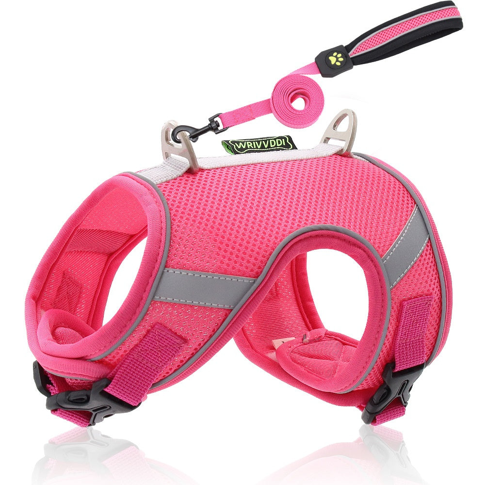 Reflective Mesh Dog Harness with Breathable Strap
