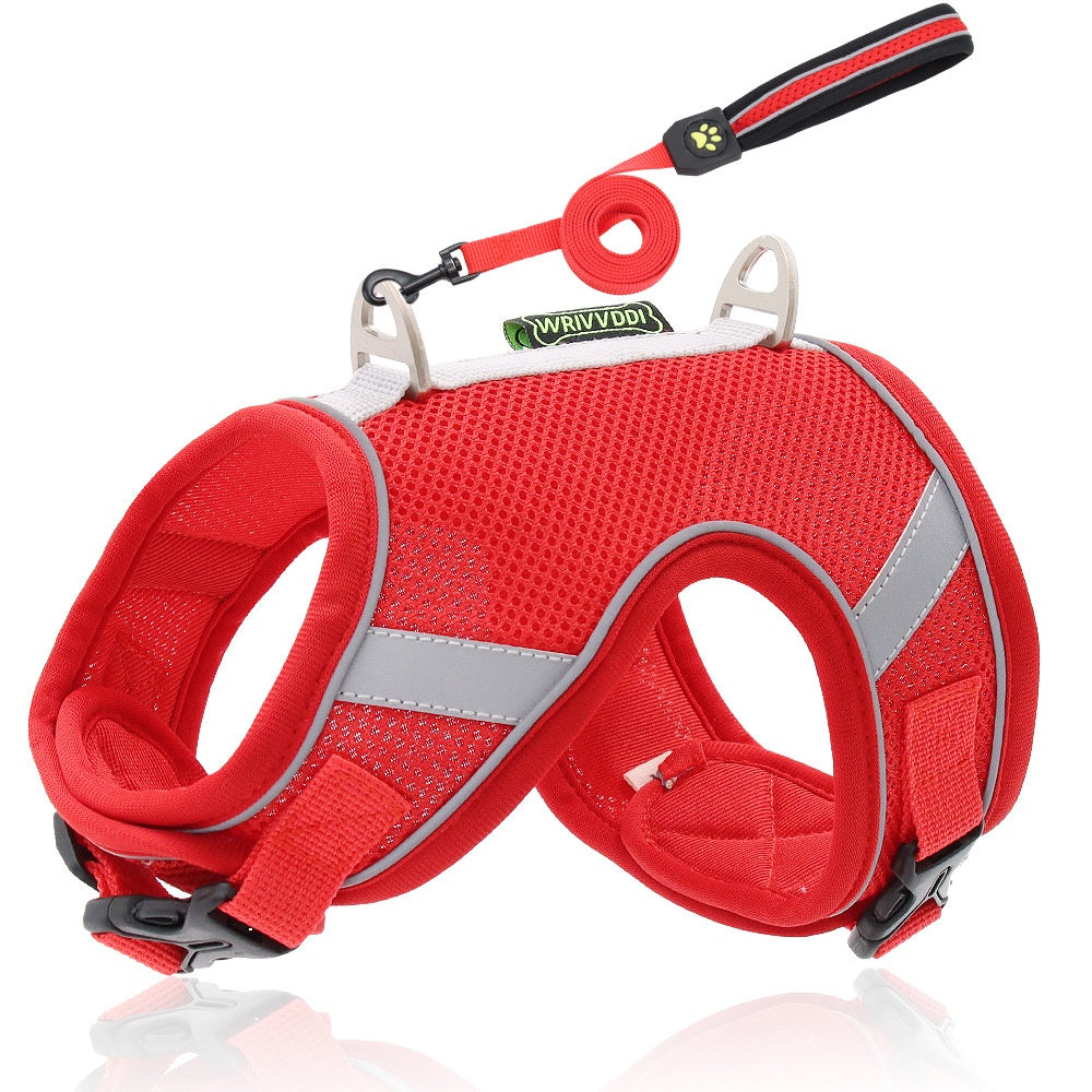 Reflective Mesh Dog Harness with Breathable Strap