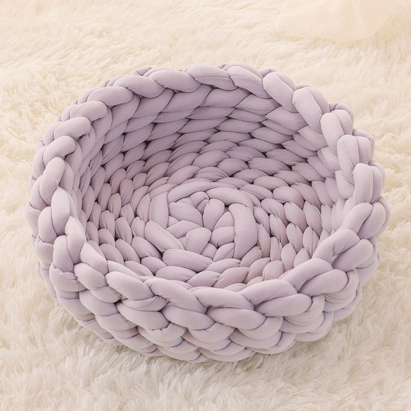 Soft Plush Cat House Cushion Bed