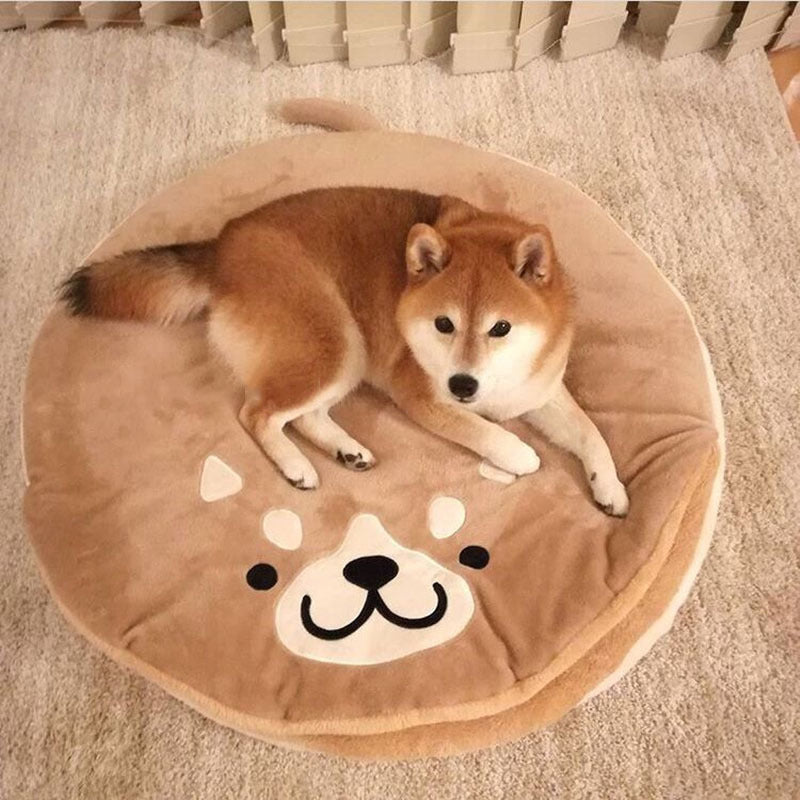 Short Plush Pet Bed for Cats and Dogs