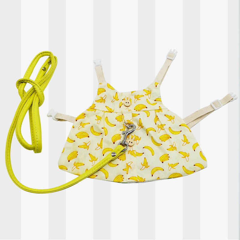 Small Banana Clothes and Leash for Pet Rabbits