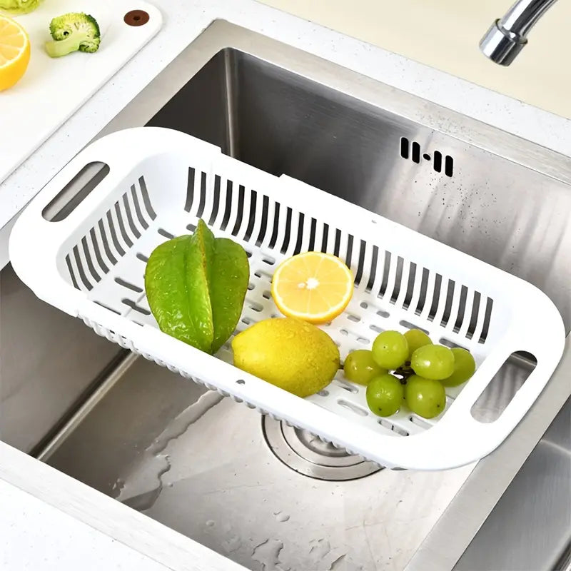 Adjustable Collapsible Colander for Kitchen Sink