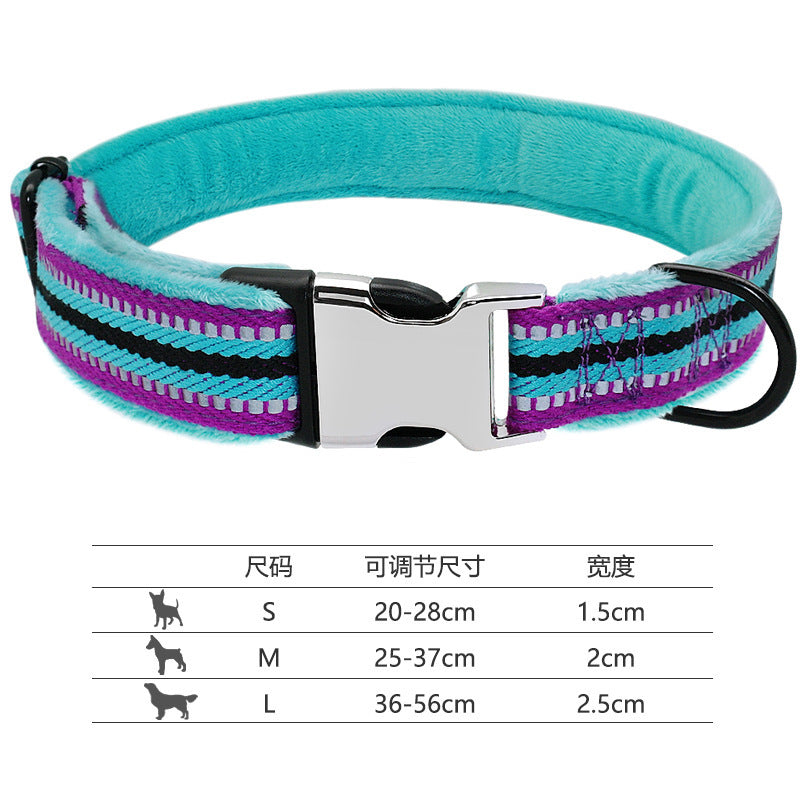 Reflective Dog Collar with Engraving for Pets