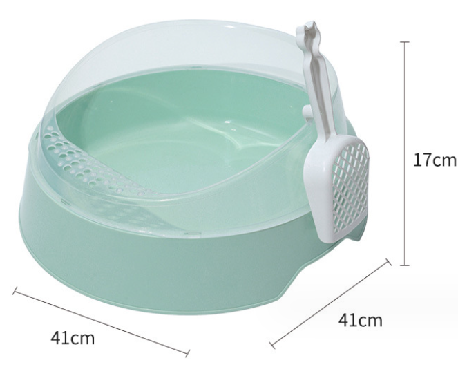 Round Odor-Proof Semi-Closed Cat Litter Box