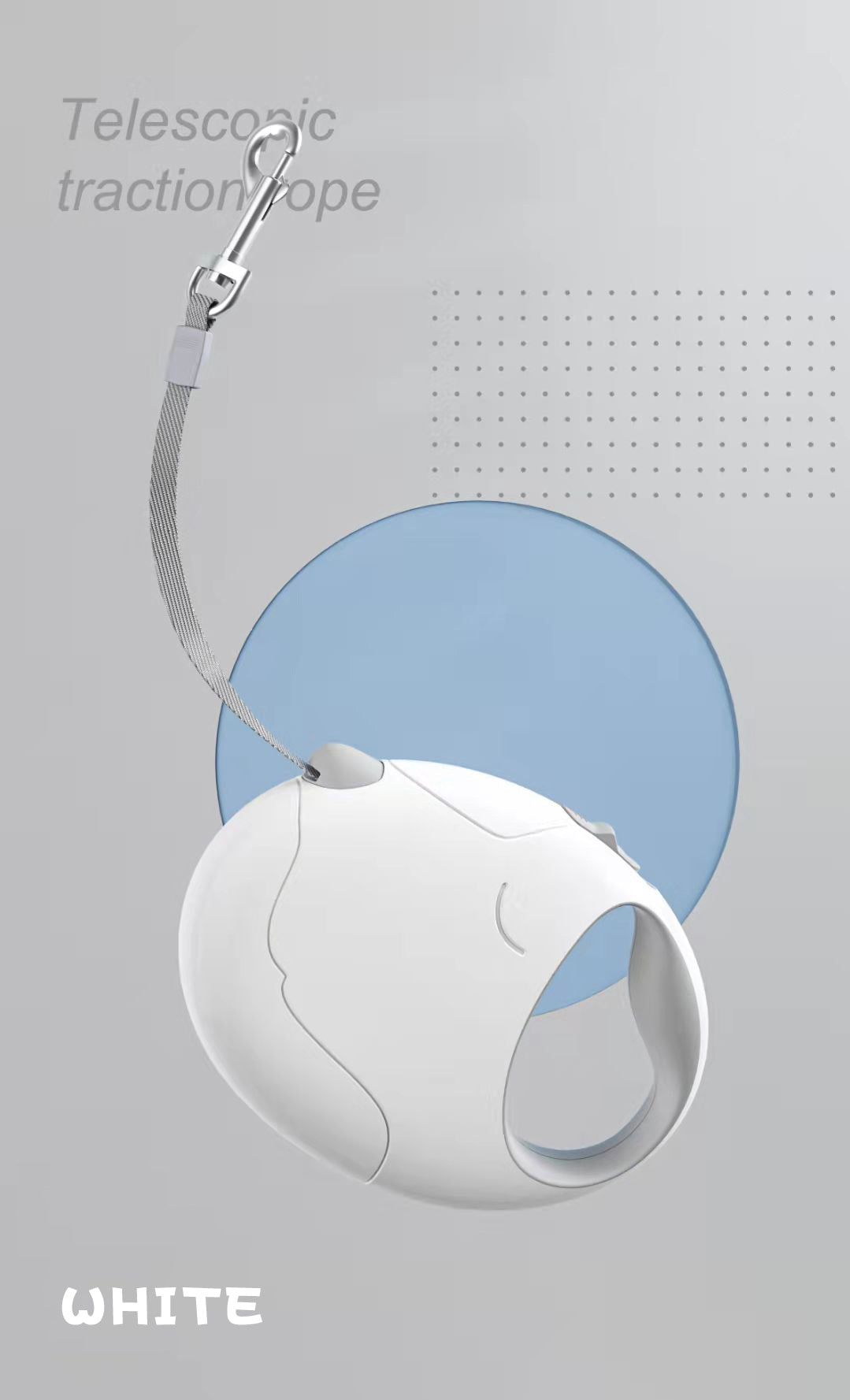 Durable Retractable Dog Leash for Large Breeds