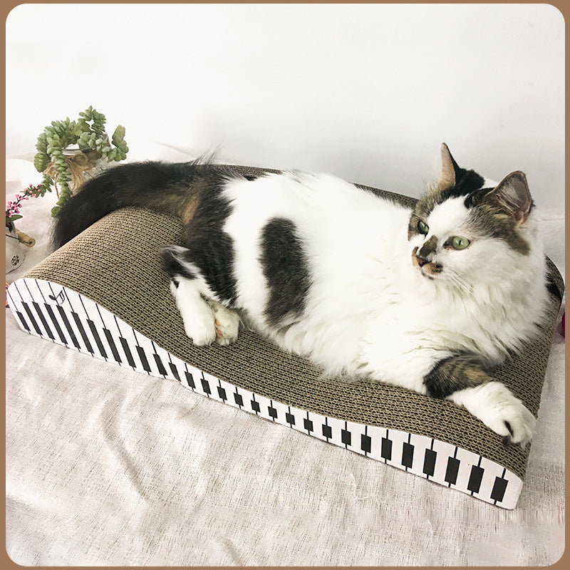 Cool Piano Shaped Corrugated Cat Scratching Board