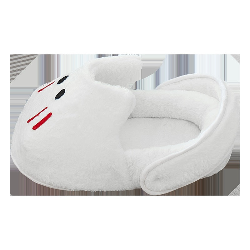Four-Season Plush Cat Bed