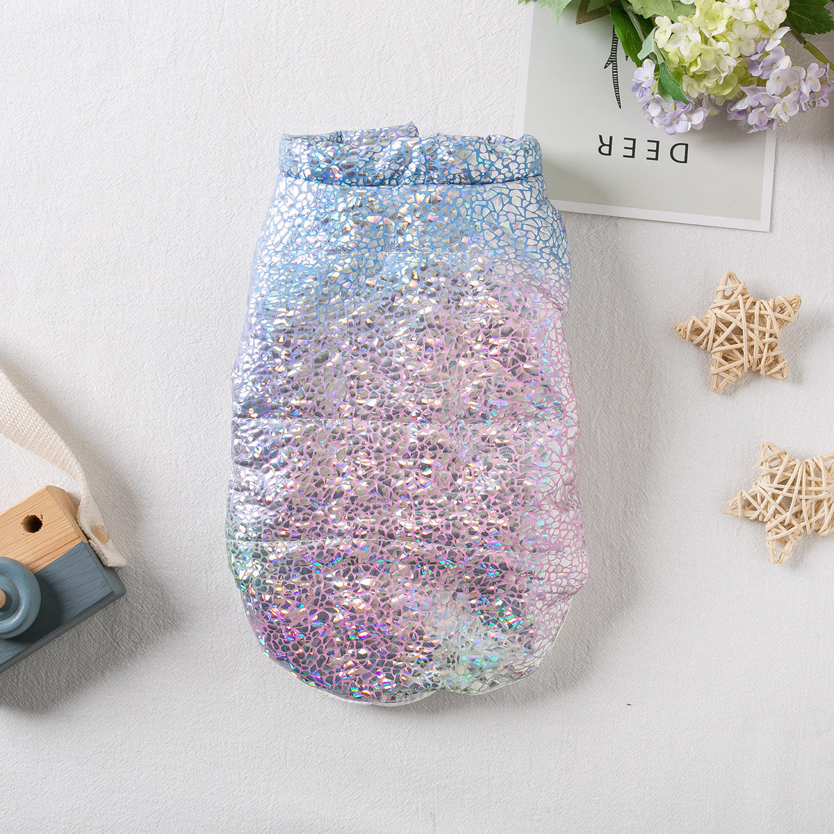 Shiny Warm Vest Clothes for Pets
