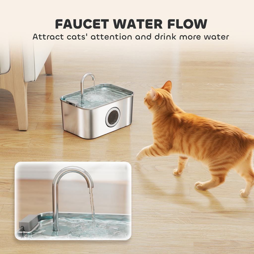 Stainless Steel Cat Water Fountain