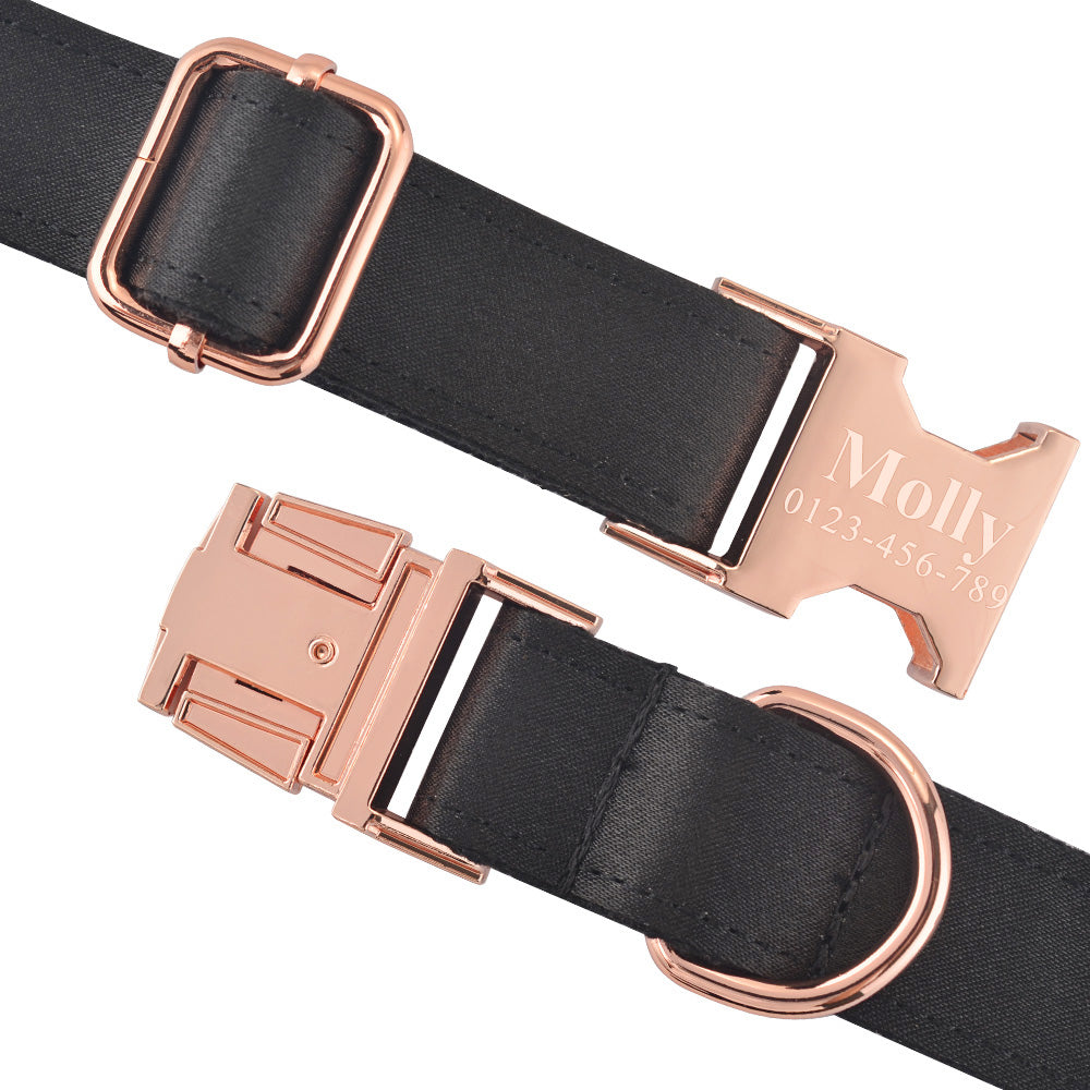 Personalized Dog Collar with Nameplate for All Breeds