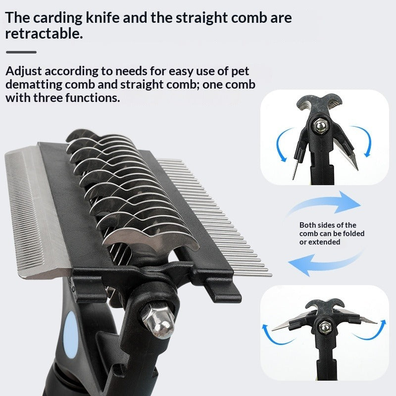 3-in-1 Pet Detangling Comb
