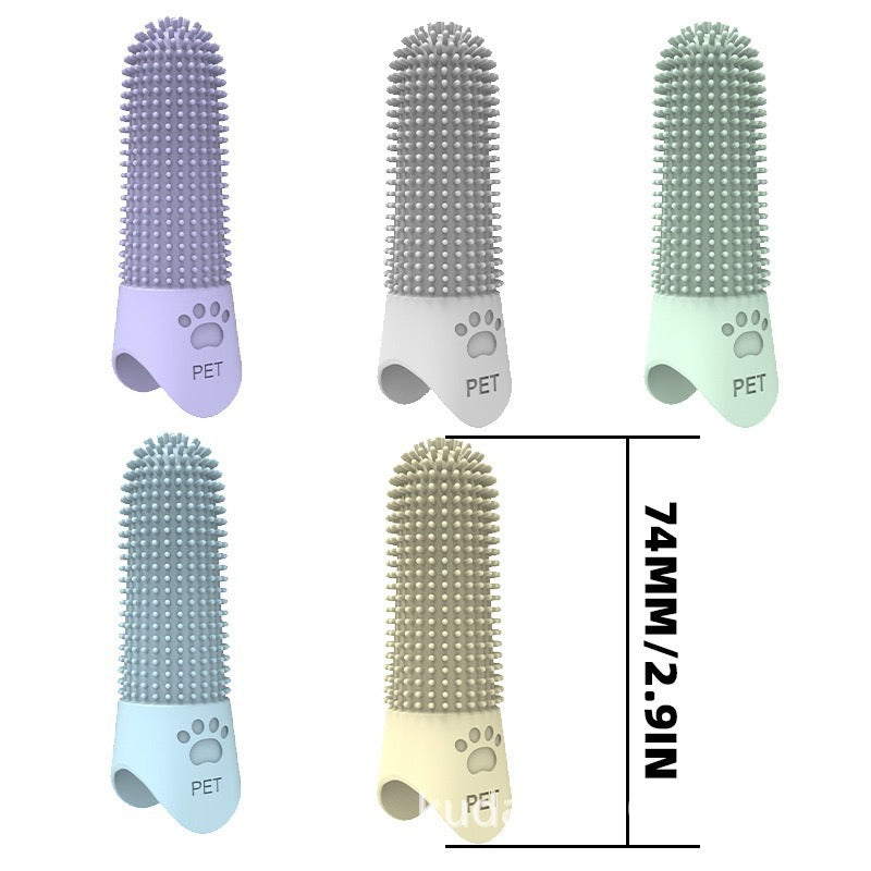 360° Pet Finger Toothbrush for Dogs