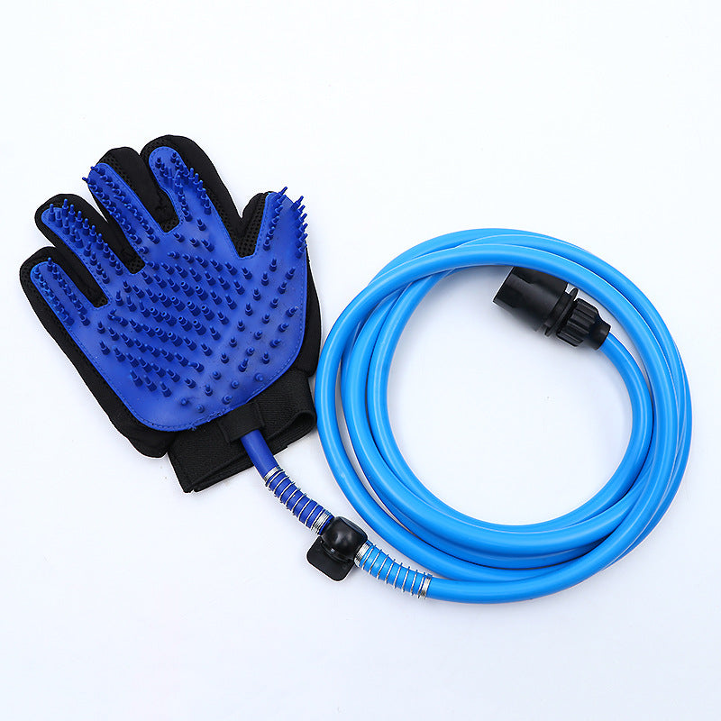 Pet Bath Massage Gloves with Water Spray Feature