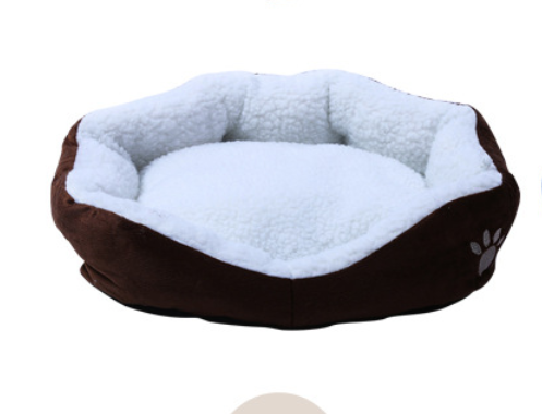 Removable Pet Bed with Warm Lamb Fleece for Dogs
