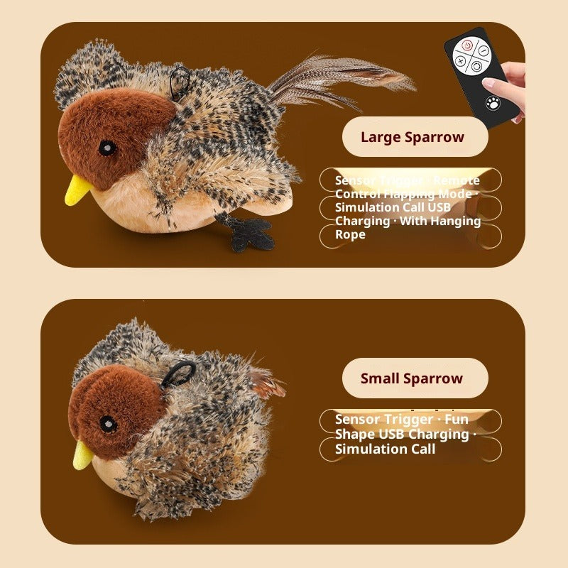 Interactive Magpie Cat Plush Smart Toy