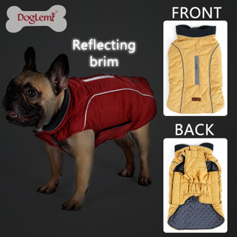 Kawaii Winter Dog Jacket - Thick Retro Pet Clothing