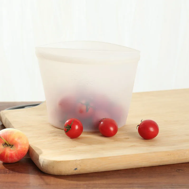 Silicone Food Storage Envelope Bag - Reusable, Food Grade Silicone, Freshness Protection (Multiple Sizes & Colors)