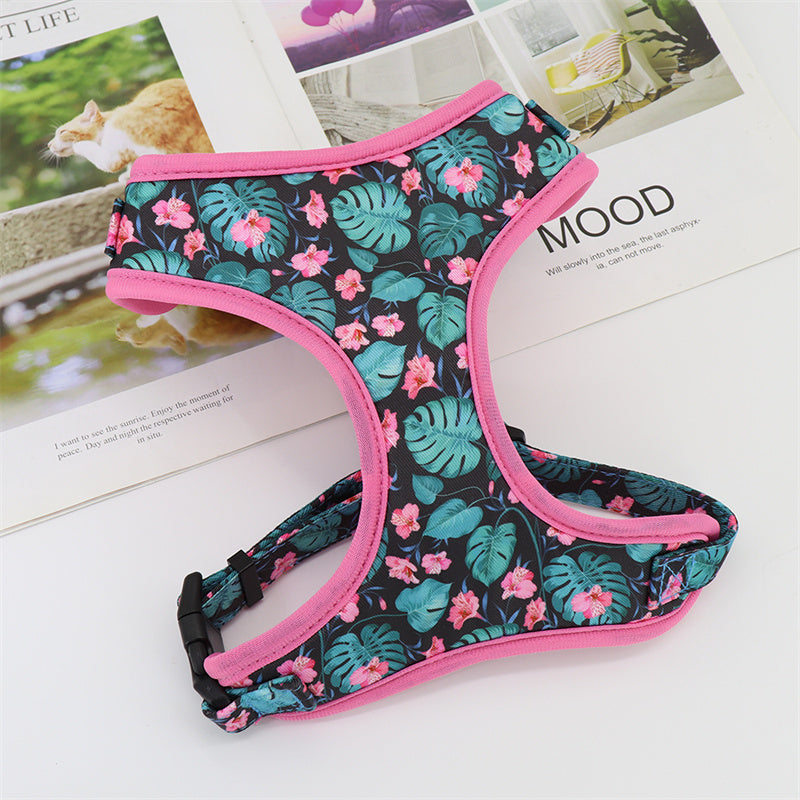 Cute Broken Flowers Traction Rope Vest Type