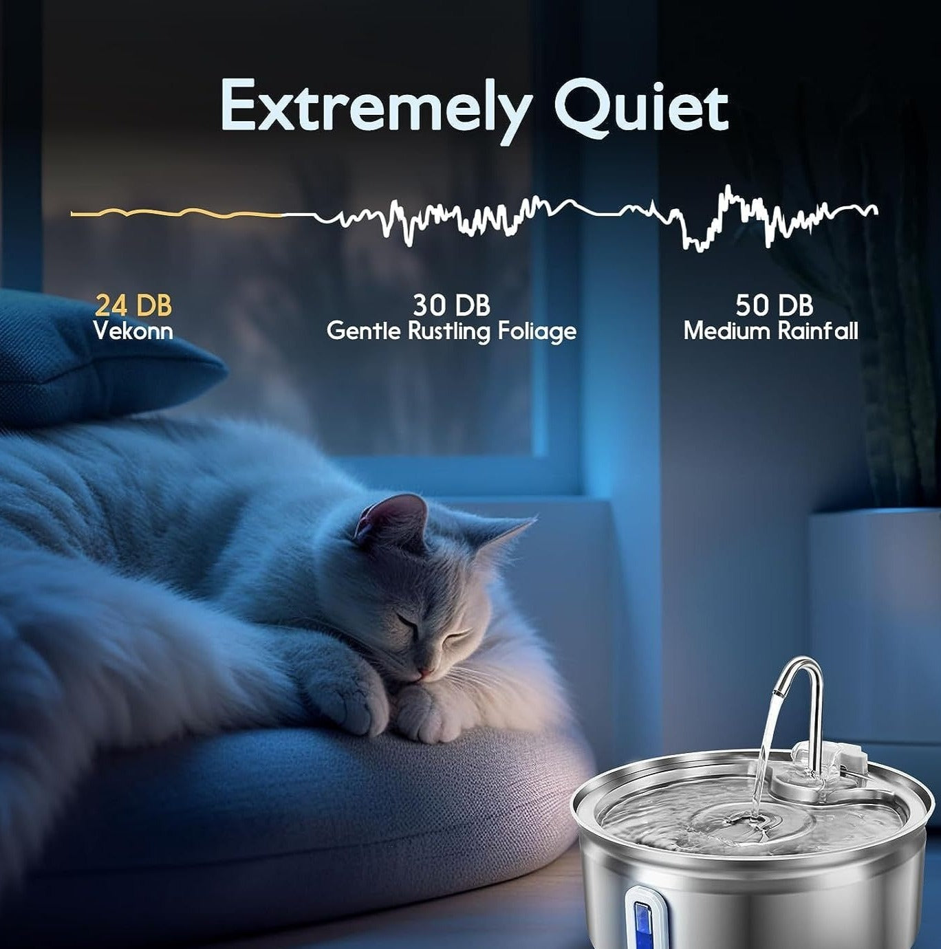 Smart Stainless Steel Pet Water Dispenser