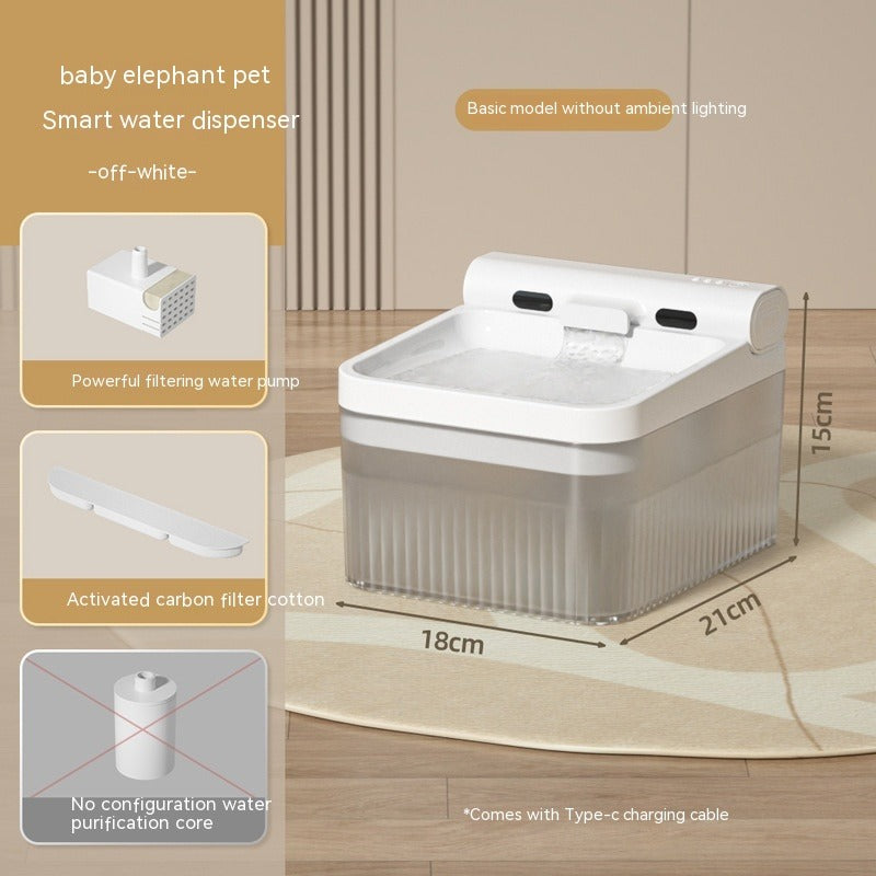 Plastic Pet Smart Water Dispenser 4L