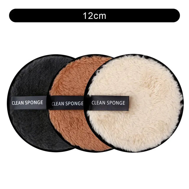Set of 3 Reusable Makeup Remover Pads and Towels