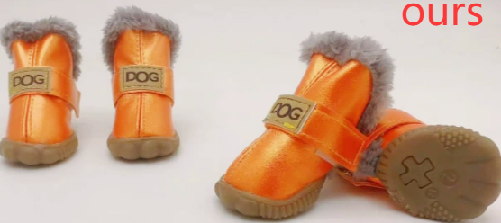 Thick Winter Dog Boots for Pets - Warm Teddy Shoes