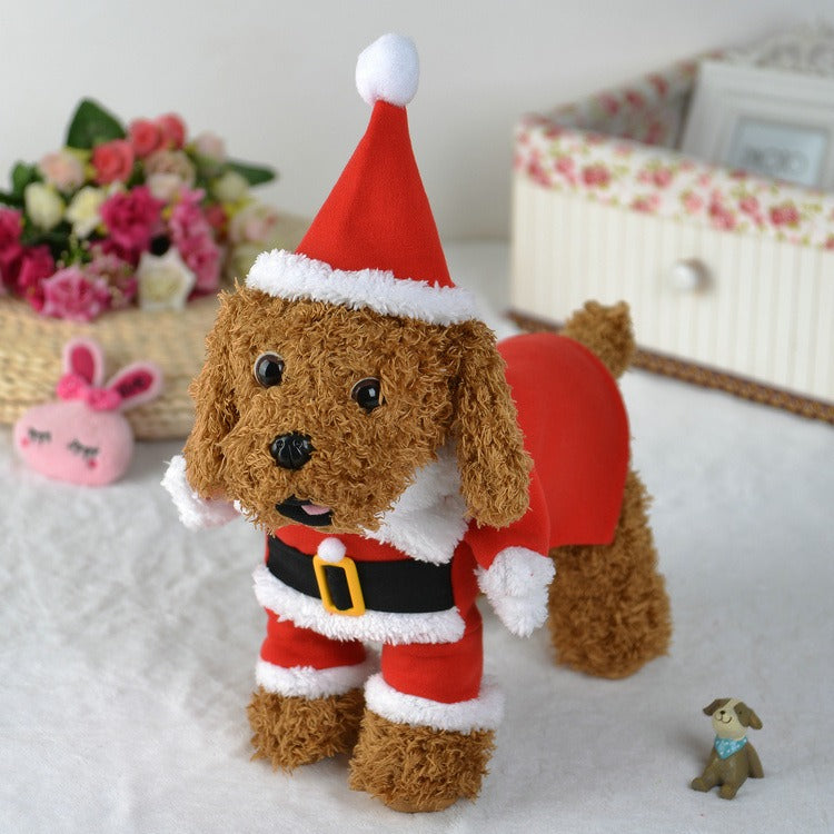 Pet Christmas Santa Claus Costume for Dogs and Cats