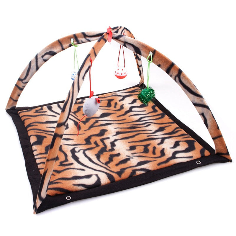 Folding Cat Tent and Hammock Play Mat for Cats
