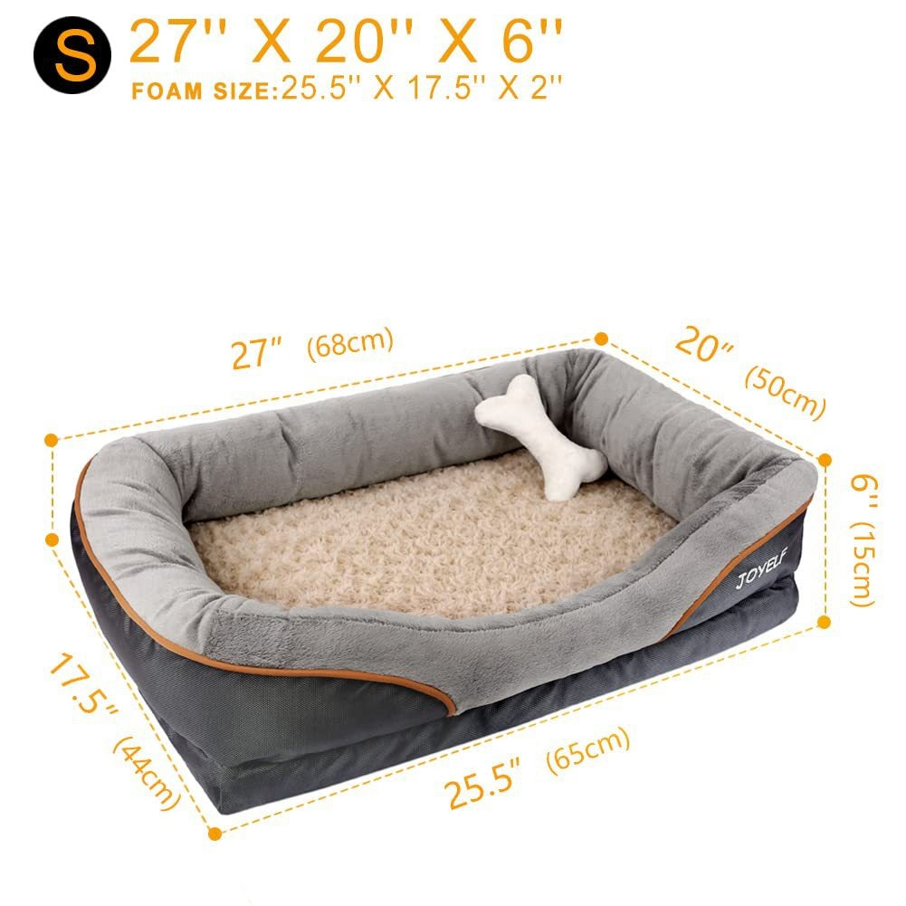 Two-Tone Four-Sided Pet Sofa Bed