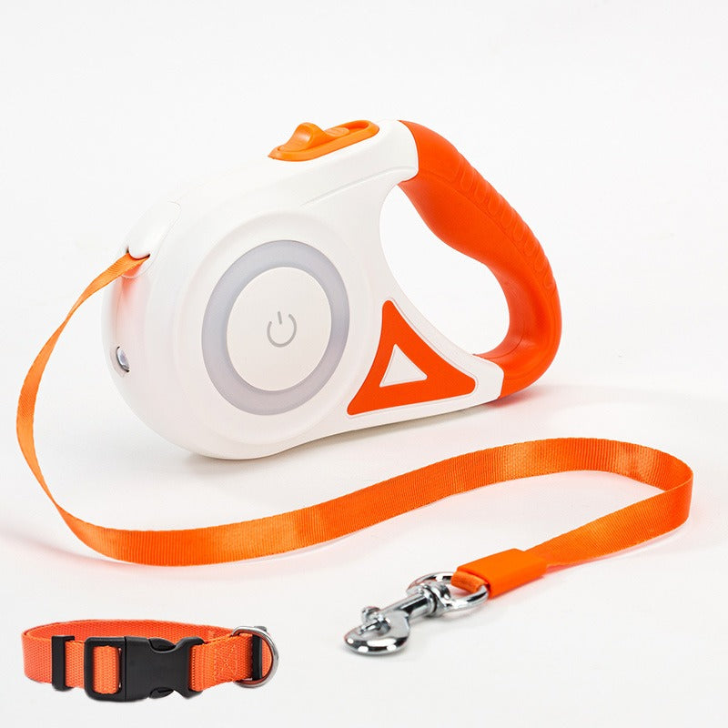 Automatic Retractable Dog Leash & Collar with Spotlight