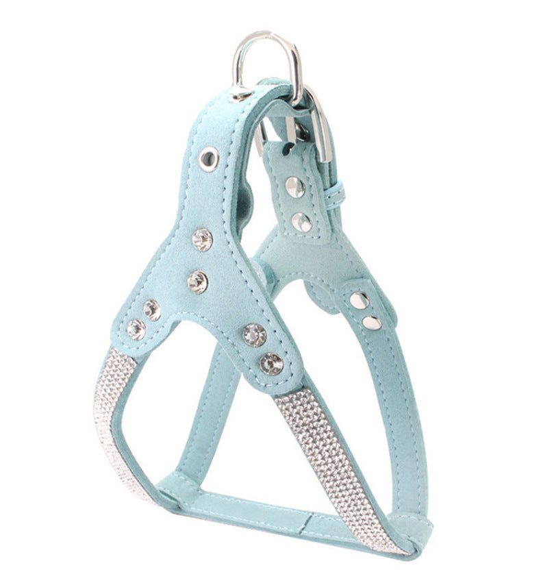 Double-Layer Microfiber Soft Suede Pet Chest Harness