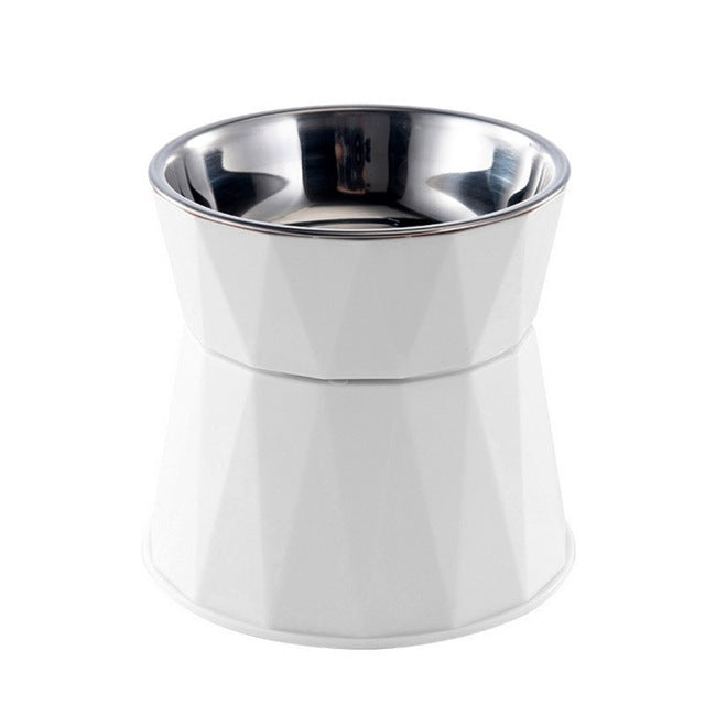 High Foot Stainless Steel Cat and Dog Bowl Feeder
