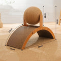 Wooden Cat Scratcher Sisal Scratch