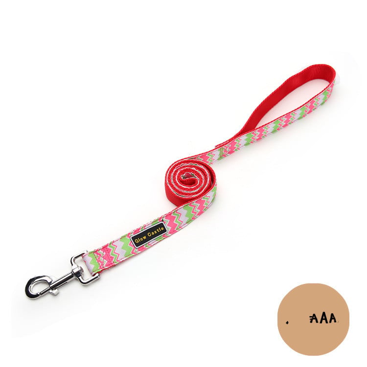 Colorful Wave Pattern Nylon Dog Leash for Pets