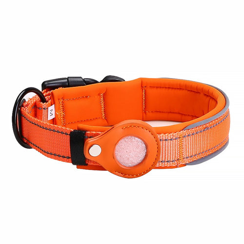 AirTag-Compatible Reflective Pet Collar