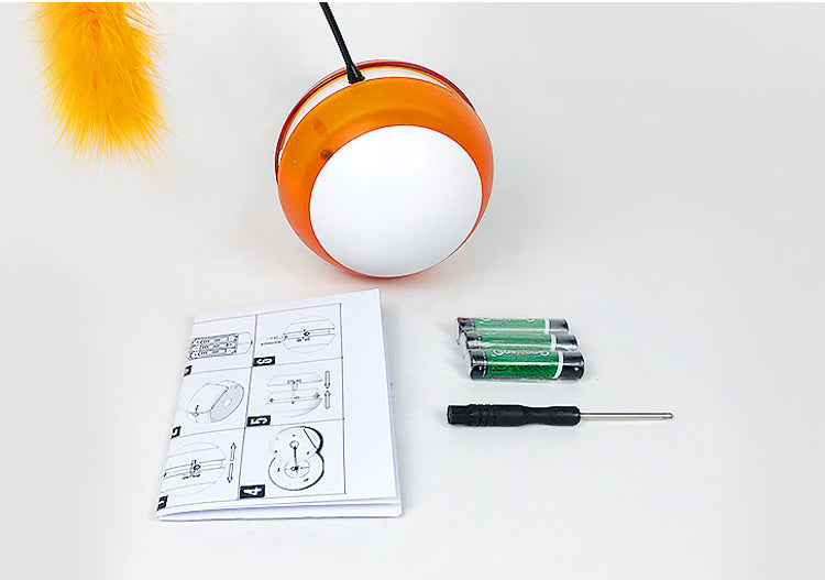 Smart Interactive Cat Toy Rolling Ball with Sound and Light