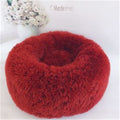 Round Plush Cat & Dog Bed