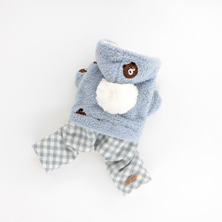 Warm Plush Dog Clothes for Quadrupeds