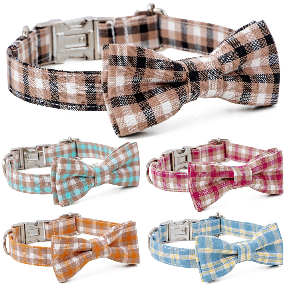 Cotton Alloy Buckle Dog Collar