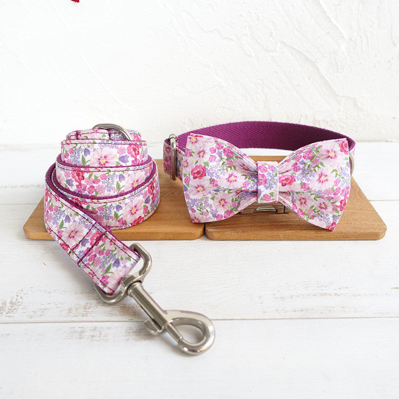MUTTCO Bow Tie Dog Collar and Leash Pet Supplies