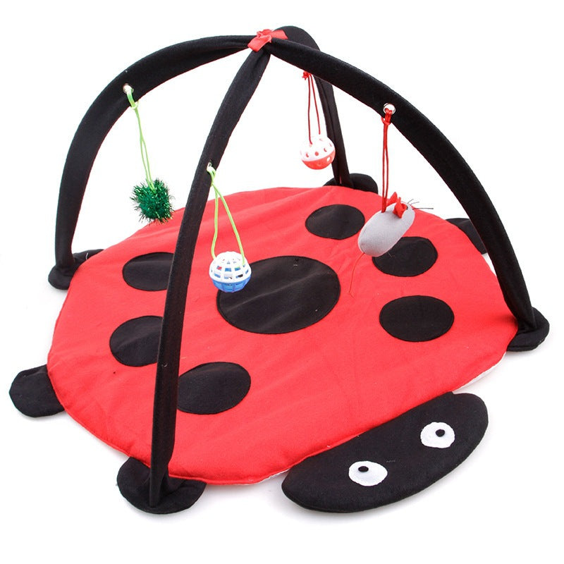Folding Cat Tent and Hammock Play Mat for Cats