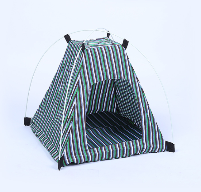 Creative Washable Cartoon Pet Bed with Foldable Tent