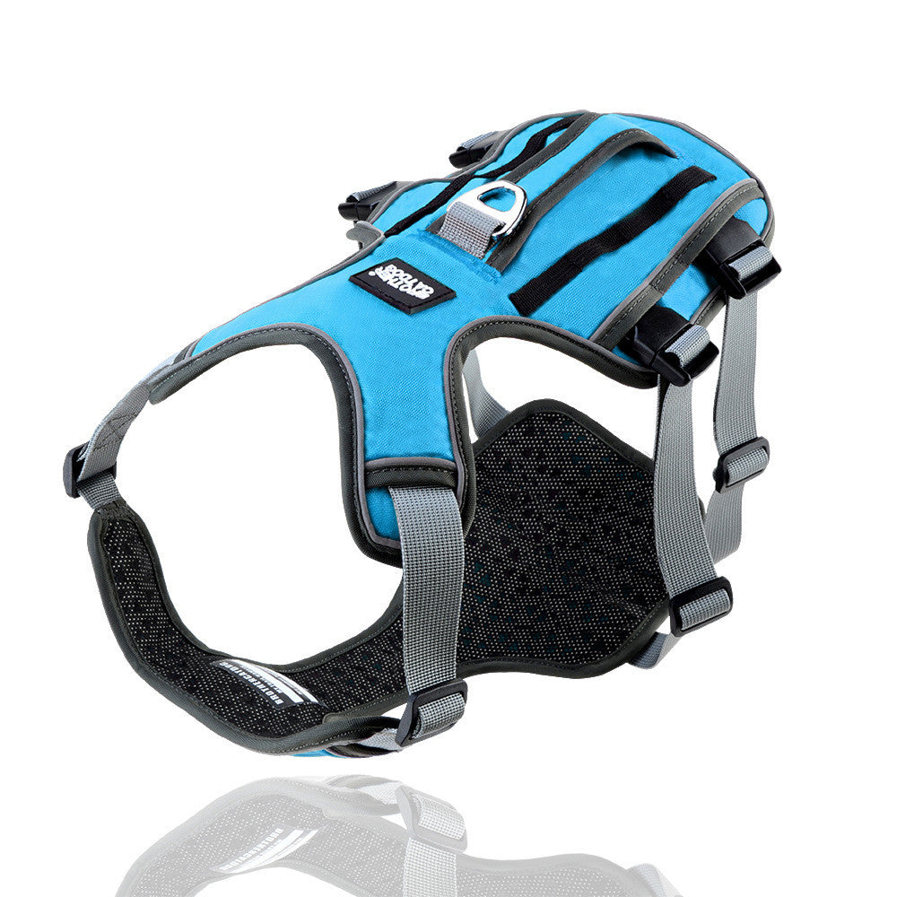 Reflective Breathable Pet Harness with Traction Rope