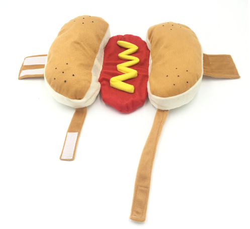 Hot Dog Hamburger Cartoon Pet Clothes for Dogs and Cats