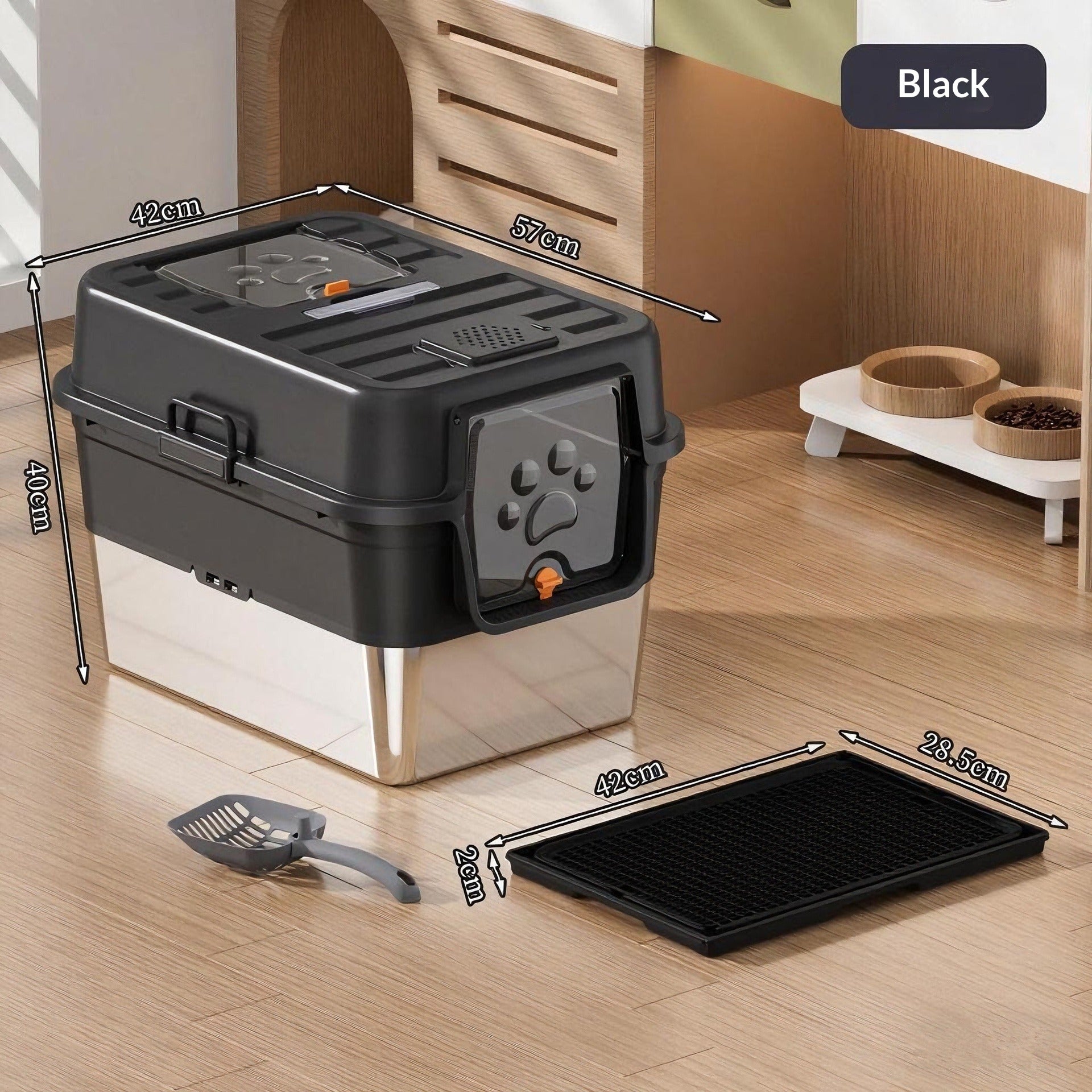 Odor Proof Fully Enclosed Cat Litter Box
