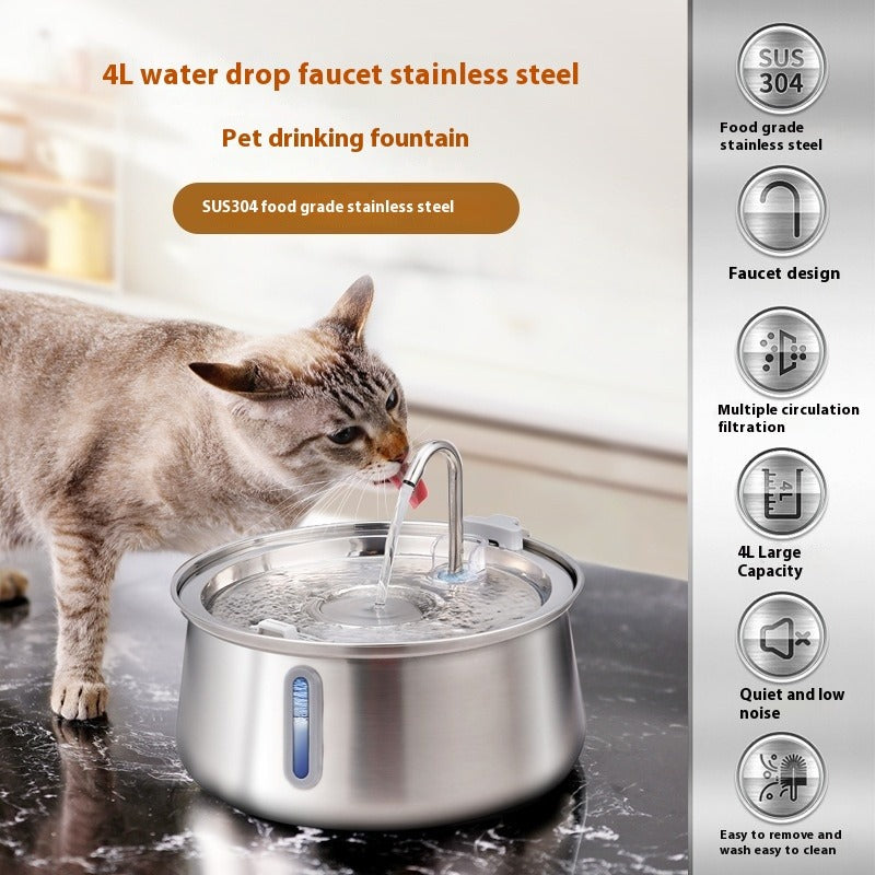 Pet Stainless Steel Water Dispenser