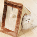 Plush Ball Cat Toy with Scratch Triangle and Climbing Frame