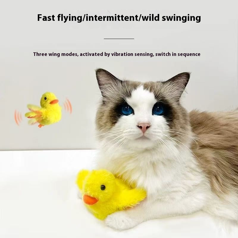 Cat Flutter Bird Plush Toy