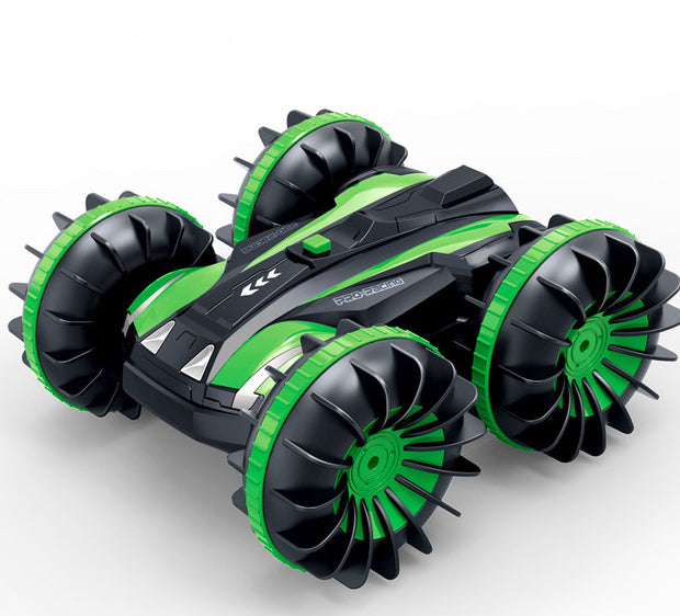 Large 4WD Remote Control Amphibious Stunt Tank Toy