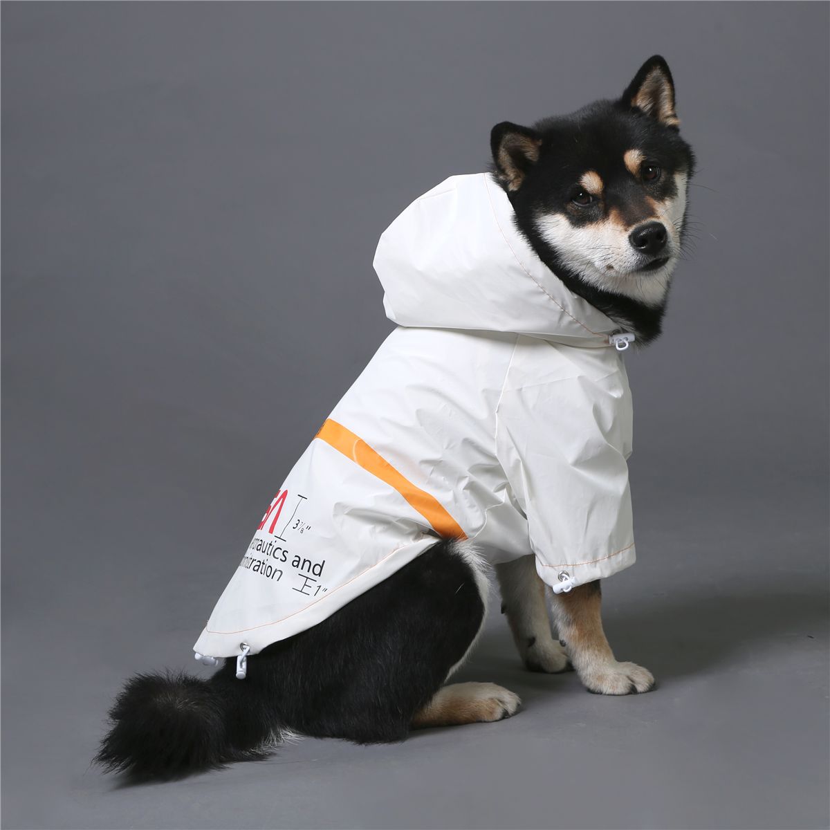 NASA Reflective Raincoat for Large Dogs (Pet Apparel)